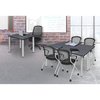 Kee Rectangle Tables > Training Tables > Kee Table & Chair Sets, 60 X 24 X 29, Wood|Metal|Fabric Top MT6024GYBPCM23BK